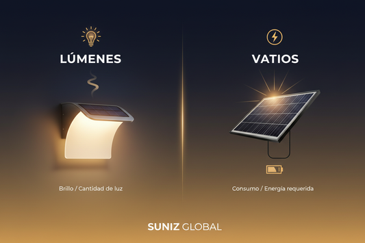 ¿Qué significan realmente los lúmenes y los “W” en las lámparas solares?