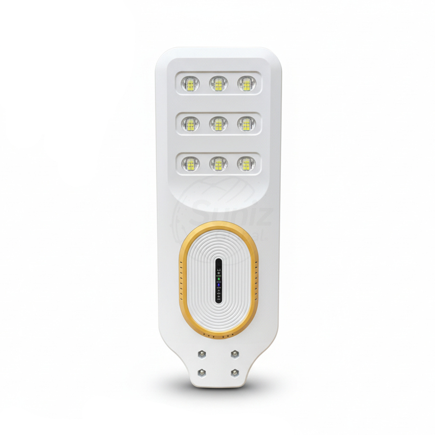 Farola solar blanca modelo Batería plus 300W