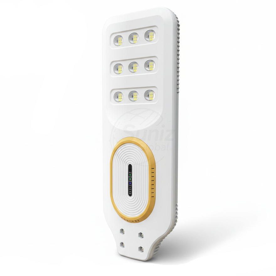 Farola solar blanca modelo Batería plus 300W