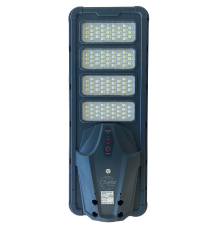 farola solar con panel intagrado