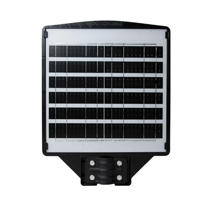 Panel solar de lámpara LED para exterior, color negro, de alta eficiencia.